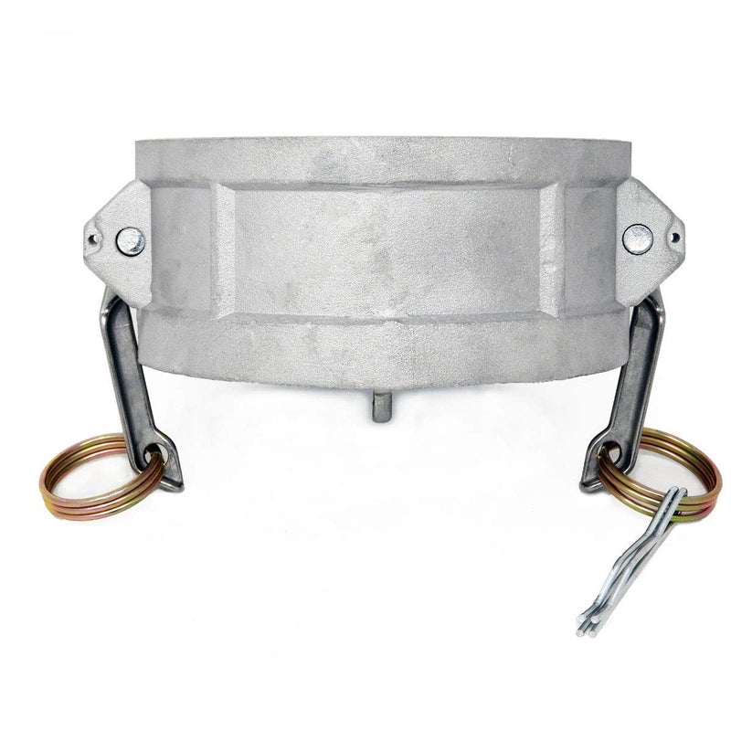 Gloxco Cam and Groove Fitting, Aluminum, Type DC, 4" Dust Cap (CAM-40-DC-AL) - Image 1